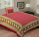 Cotton single size bedsheet, 160 thread count from India