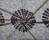 Blue More Pankh single cotton bedsheet & pillow cover, 140 thread count, India origin