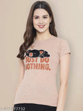 Cotton typography printed women's t-shirts (pack of 6), latest casual fashion trend in India