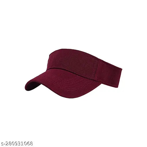 Adjustable cotton sports wine sun visor cap, high-quality material, ideal for outdoor activities, UV protection