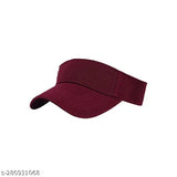 Adjustable cotton sports wine sun visor cap, high-quality material, ideal for outdoor activities, UV protection
