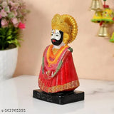 Multicolor polyresin Shri Khatu Shyam Ji statue, 4ft x 5ft decorative God idol for home, ideal for pooja and home decor
