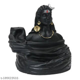Resin Adi Shankara Mahadev incense holder with 10 cones - decorative showpiece for festive occasions