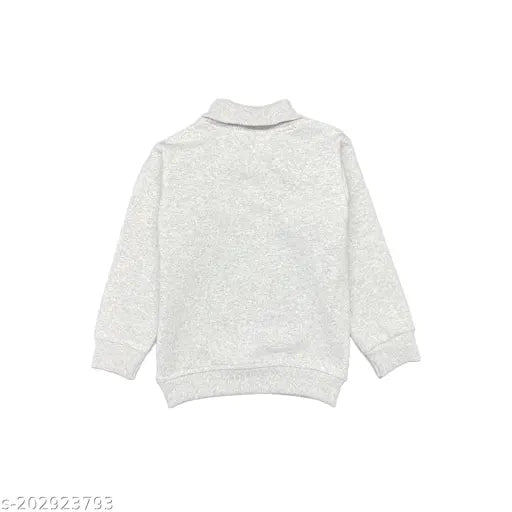 Cotton fleece winter wear sweatshirt for babies, printed pattern in multiple sizes (6-12M, 12-18M, 18-24M), made in India