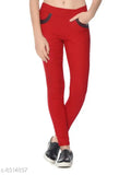 Cotton Lycra jeggings for women, solid color, comfortable fit, made in India (size 26: 26waist-40length)