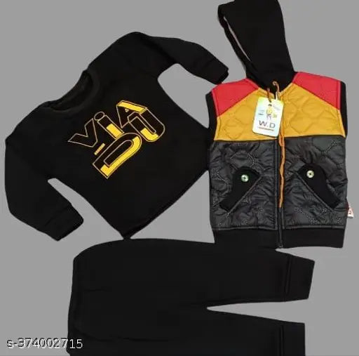 Multicolor boys wool net party jacket & pant set for festive occasions, suitable for ages 0-2 years, Indian-made