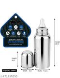 Stainless Steel Feeding Bottle 250ml - BPA Free, Leakproof, Easy Transition, Indian Made