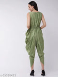 Embroidered net polyester sleeveless jumpsuit by Pannkh, handcrafted from India