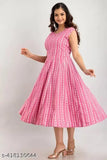 Rayon printed sleeveless Anarkali Kurta for women, trendy Indian fashion on mannequin