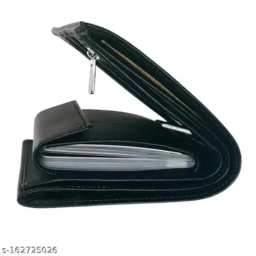 Brown leather trendy wallet, 5 compartments, ideal for personal or corporate gifting