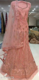Stylish unstitched net lehenga choli set with embroidered dupattas, Indian women's traditional wear