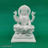 Marble Lakshmi idol showpiece, 10.5cm x 6cm x 15cm, perfect for pooja room or home decor, Diwali gift