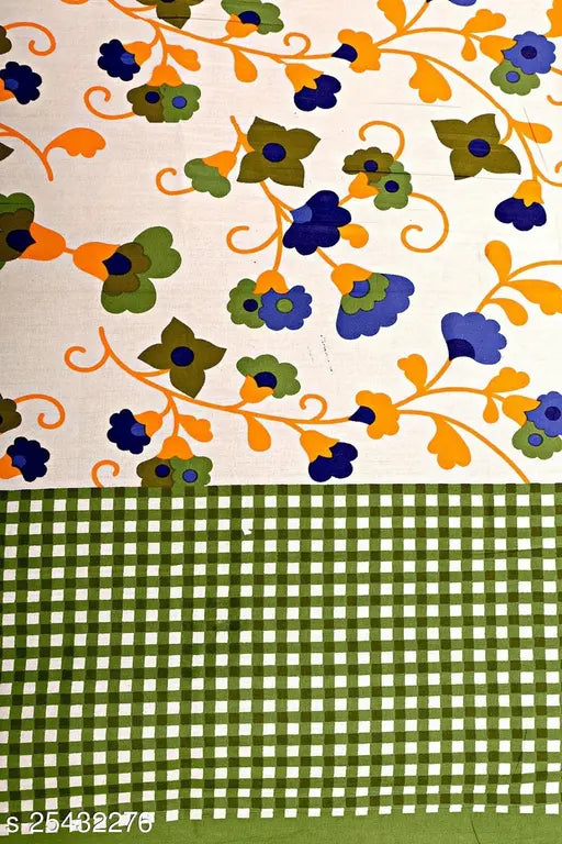 Voguish cotton queen bedsheets with 2 pillow covers, soft and premium quality for a stylish bedroom
