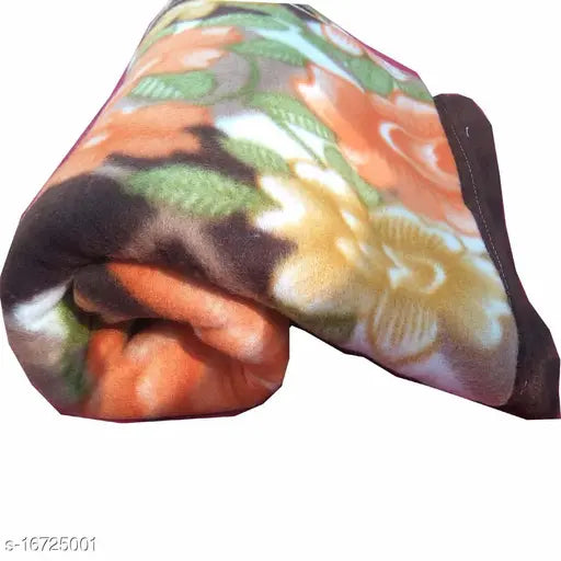 Polyester Comfytouch single printed blankets pack of 3 - vibrant free size (90x60in), Indian origin