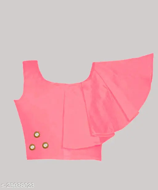 Traditional cotton-blend taffeta lehenga choli set for girls, embellished mirror work, sleeveless, India