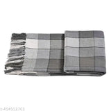 Soft cotton blend throw blanket, 50x60 inches, checkered pattern, versatile home decor essential