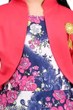 Stylish printed cotton 3/4 sleeve frock and jacket dress (size 0-15 years), Indian-made girls' fashion for casual wear
