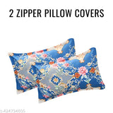 Luxury premium cotton double bedsheet with 2 zipper pillow covers, 90 x 90 inch. Super soft, high quality stitching, long lasting, no color bleeding or allergies. Zipper pillow covers, 100% size guarantee, 100% color and quality products. Ideal for adult use in summer. Double bed chadar, cotton double bedsheet