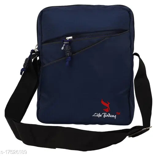 Solid polyester free size slingbag, elegant fashionable women's accessory from India