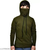 Trendy cotton blend hooded mask t-shirt for kids and boys in vibrant colors, ideal for outdoor activities and imaginative play