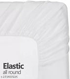 Cotton blend floral double bedsheet, 72-78'' inches, fits up to 6" thick mattress, suitable for summer use