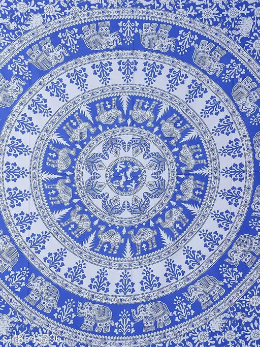 Jaipuri traditional single bedsheets, high-quality cotton, 2-piece set from India