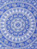 Jaipuri traditional single bedsheets, high-quality cotton, 2-piece set from India