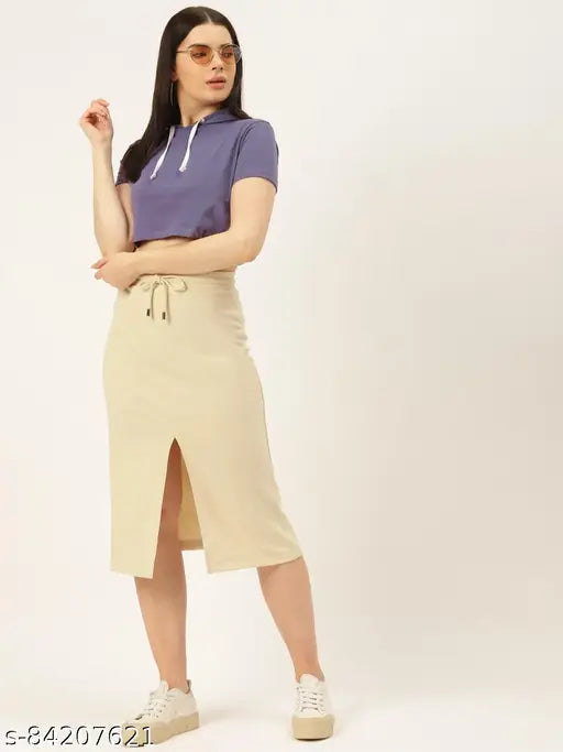 Purple cotton solid hood t-shirt, women's size L for ultimate comfortable fashion, made in India