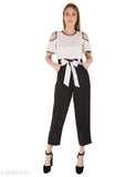 Polyester printed net jumpsuit, elegant women's fashion, XL size