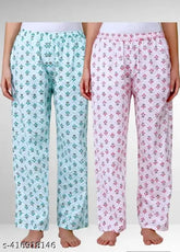 Cotton maxi pyjama set, vibrant colors, breathable fabric for a cool and stylish sleepwear