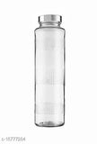 Transparent clear glass water/milk juice bottle with lid, 750ml, round shape - ideal for home beverages or events