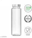 Transparent clear glass water/milk juice bottles, set of 5 (500ml), ideal for commercial use or home storage