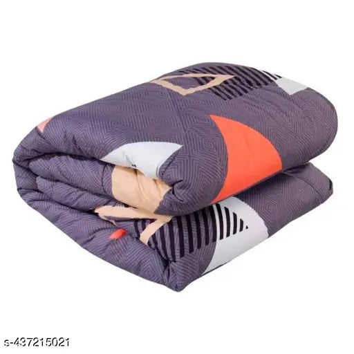 220 GSM reversible microfibre polycotton AC comforter blanket, single bed, 60x90 inches - soft, durable bedding