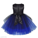 Multicolor net frock dress for girls (7-8 years), embellished, sleeveless, party wear, India origin
