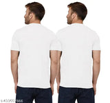 Printed polyester combo t-shirt with short sleeves, 20% polyster, 60% micro, 20% spandex. Ideal for sports, gym, yoga, home use for men. Soft, breathable, lightweight, comfortable. Made in India