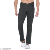 Skinny fit mid rise solid stretchable cotton blend jeans for men (pack of 3), ideal for a streamlined look with t-shirts and shirts. Available in sizes: 28, 30, 36 (waist: 28/30/36, length: 32in). India origin