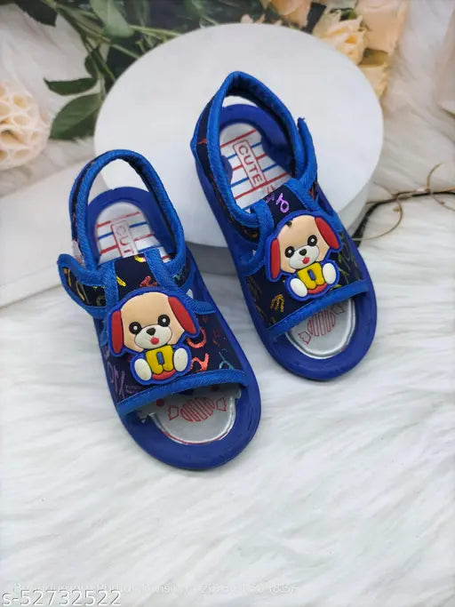 Black EVA sole Mickey printed net Doggy RBL shoes for boys, ideal for musical play