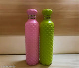 Multi-colored BPA Free Leak Proof Water Bottles Set of 2 - Ideal for Office, Gym, Home, Travel, Hiking & Trekking