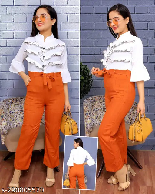 Striped cotton, three-quarter sleeve jumpsuit for summer, slim fit style on model