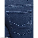 Solid denim, fashionable men's jeans. High-quality Indian import, size 30x38