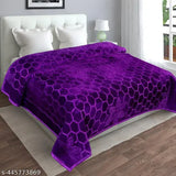 Kiara Floral Double Mink Polyester Blanket, heavy winter 90x86 inch, self-designed microfiber net for cozy warmth