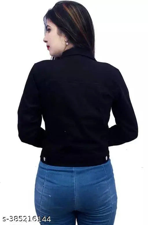 Denim Aakarsha Ethnis jacket for girls, solid color three-quarter sleeve jacket sizes 4-5, 12-13, 15-16 years, made in India