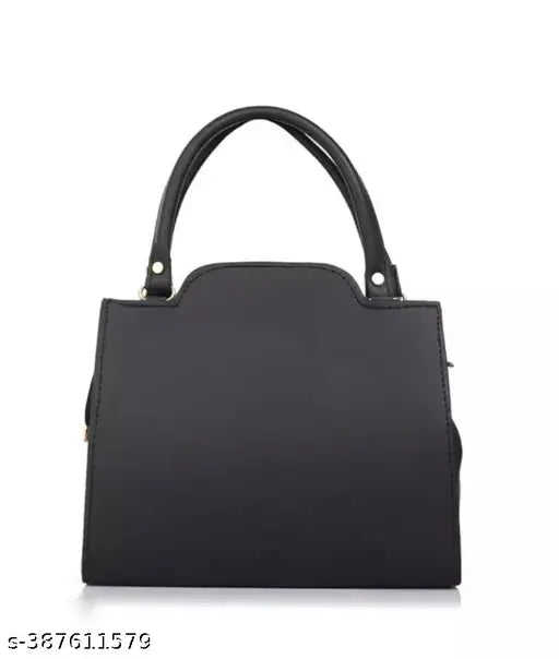 Faux leather fancy purse, new style sling bag for girls - solid net design, 3 compartments, free size