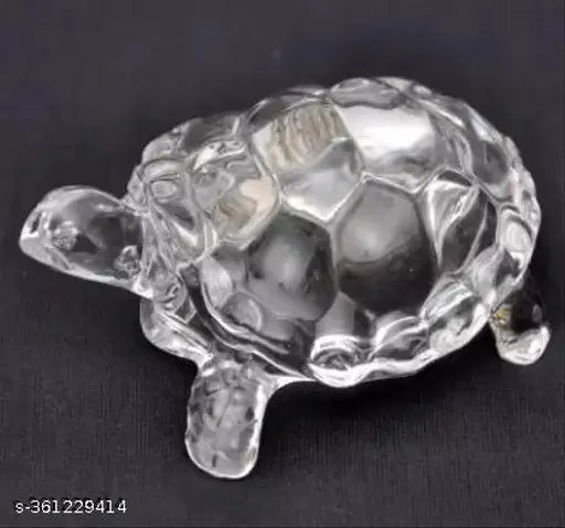 Premium crystal turtle Feng Shui showpiece, elegant office decor with Vastu benefits