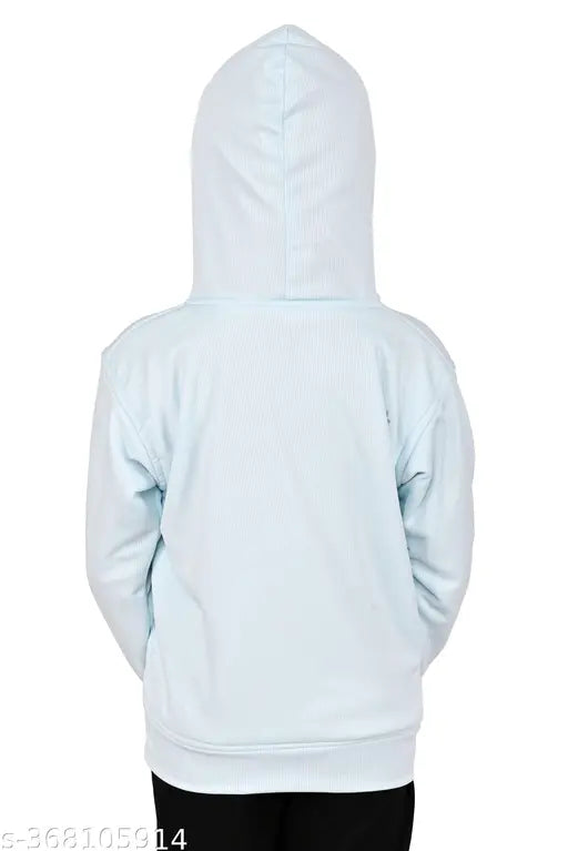 Stylish pink and blue printed wool hoodie for girls winterwear, trending dress for 4-6 years old