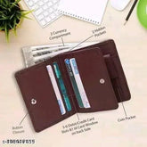 Faux leather Classic world regular wallet for men, ultra slim bi-fold design, perfect for everyday use