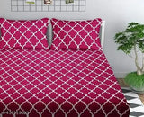 Glace cotton, superfine double king floral abstract striped flat sheets (270 thread count), ideal for summer, adult use