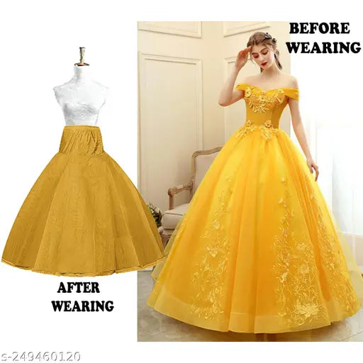 White net petticoat for a-line wedding dress, stretch spandex upper, perfect for pluffy look