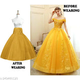 White net petticoat for a-line wedding dress, stretch spandex upper, perfect for pluffy look