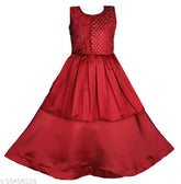 Silk blend, embellished net sleeveless dress for girls (3-4yrs, 5-6yrs, 6-7yrs), Indian birthday party wear for My Lil Princess